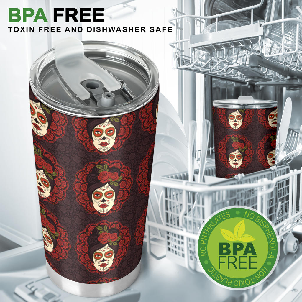 Day of the Dead Mexican Girl Tumbler