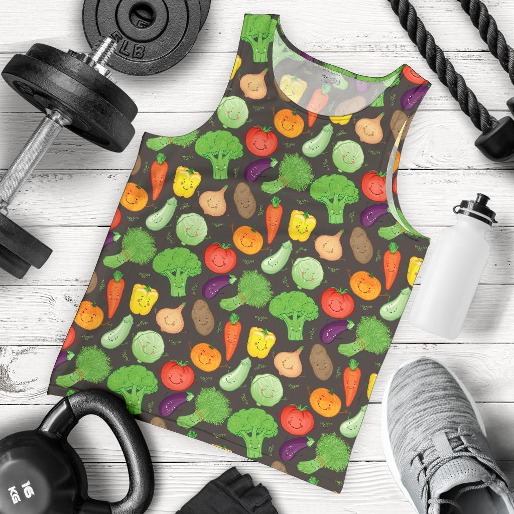 Vegan Funny Themed Design Print Men Tank Top