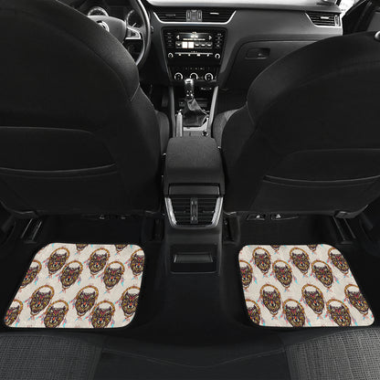 Wolf Tribal Dream Catcher Design Print Car Floor Mats Front Back