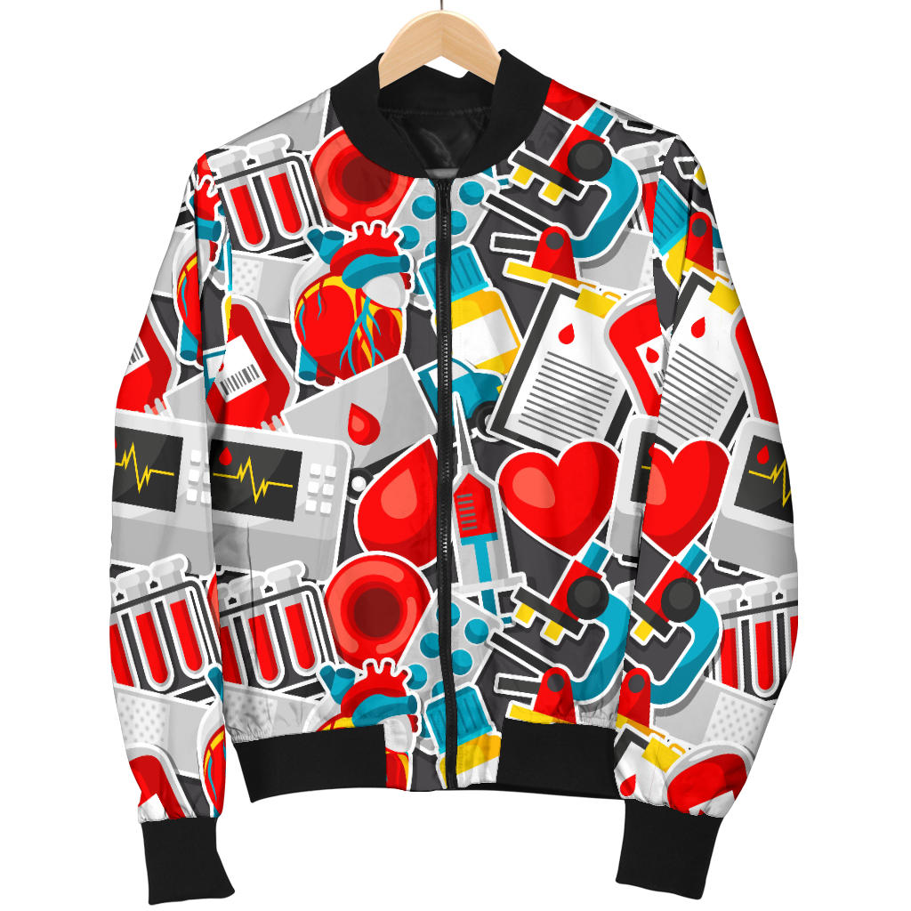 Phlebotomist Medical Themed Men Bomber Jacket