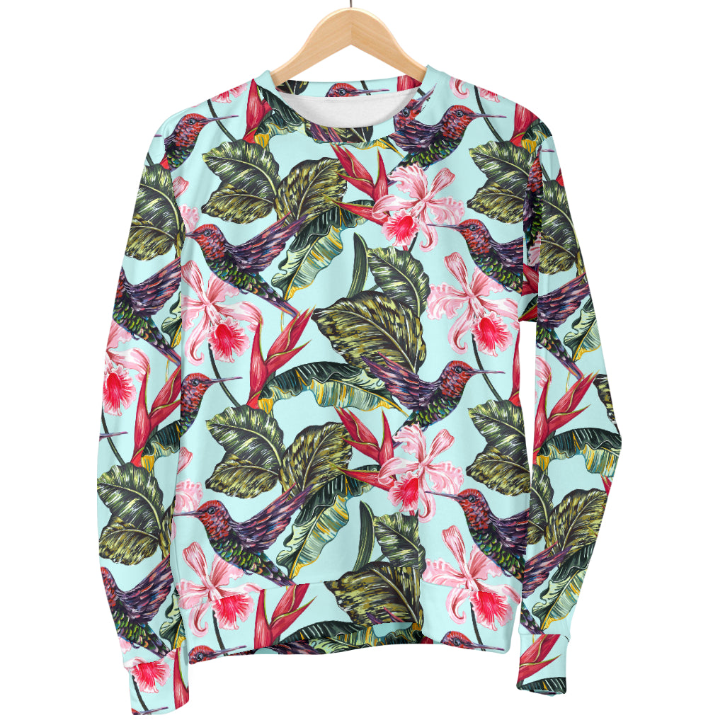 Hummingbird Cute Themed Print Women Long Sleeve Sweatshirt