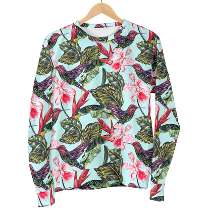 Hummingbird Cute Themed Print Women Long Sleeve Sweatshirt