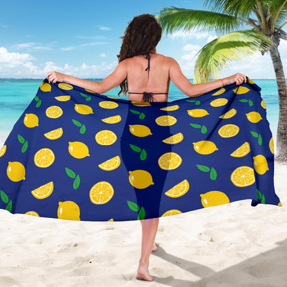 Citrus Pattern Print Design 02 Sarong Pareo Wrap