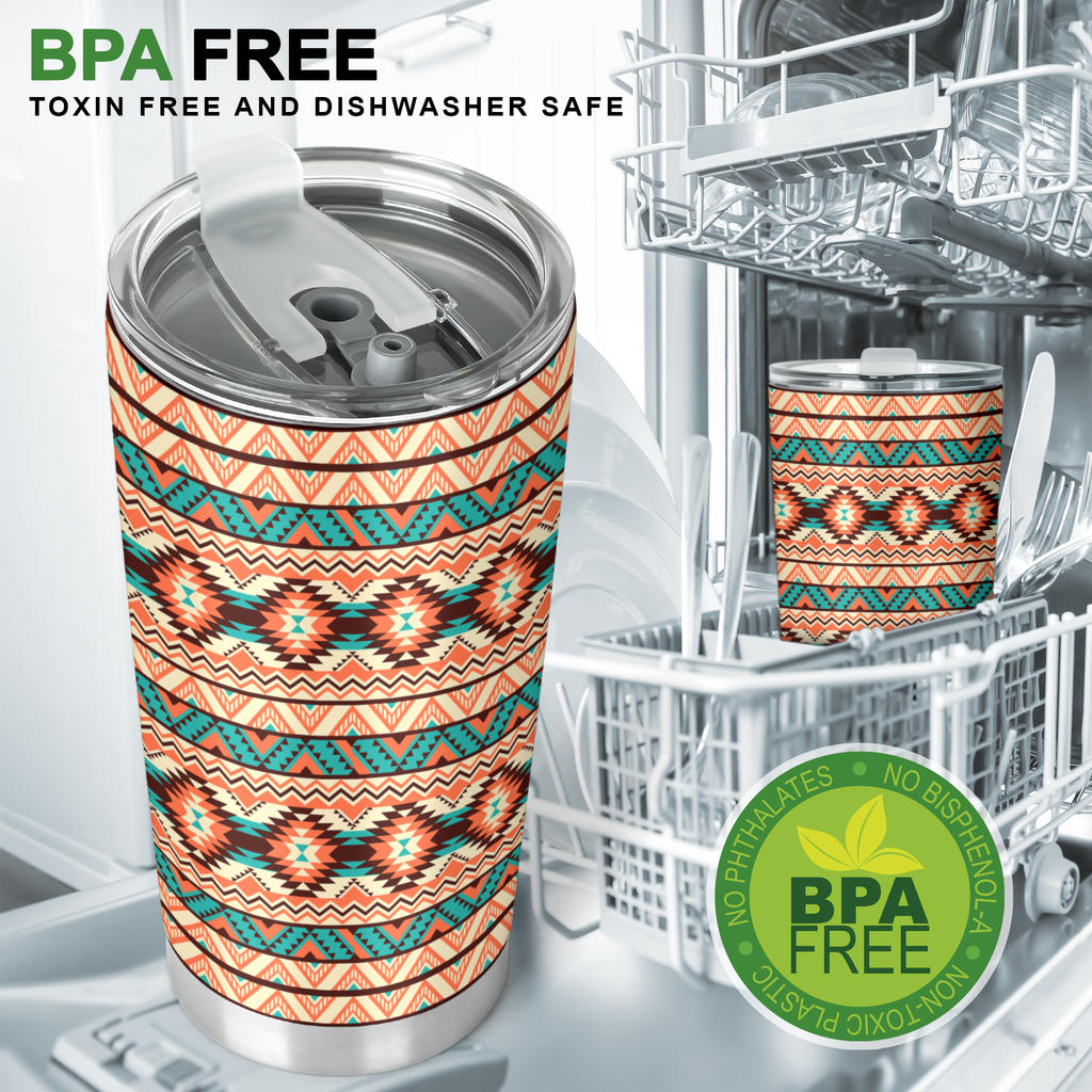 Navajo Western Style Print Pattern Tumbler