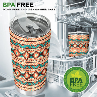 Navajo Western Style Print Pattern Tumbler