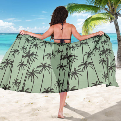 Palm Tree Pattern Print Design A04 Sarong Pareo Wrap