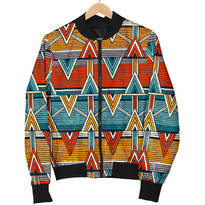 Kente Print African Design Themed Men Bomber Jacket