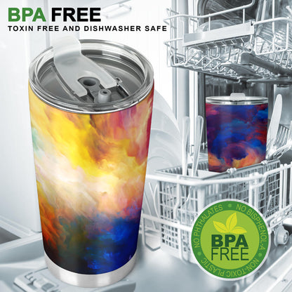 Vortex Twist Swirl Water Color Design Tumbler