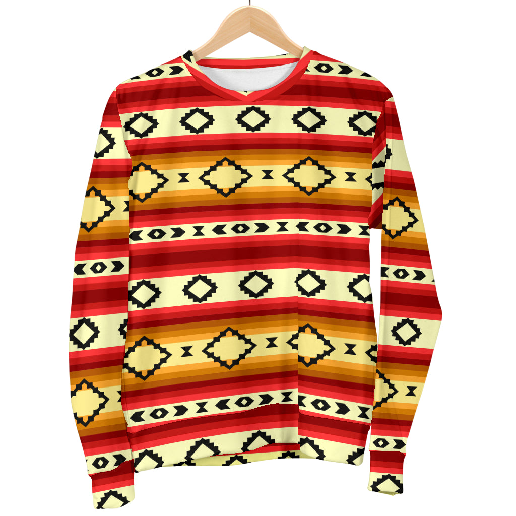Serape Themed Men Long Sleeve Sweatshirt
