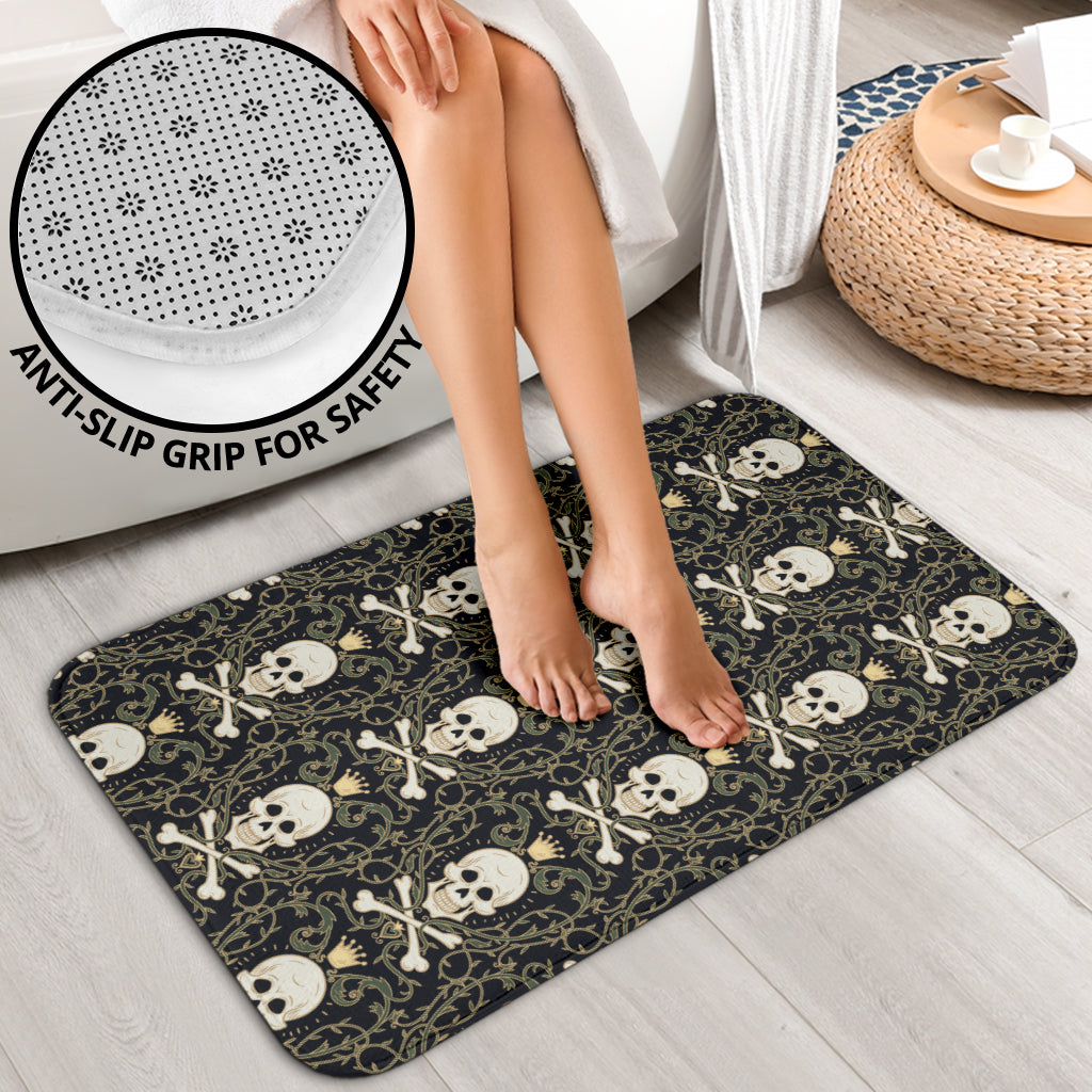 Skull King Print Design LKS307 Bathroom Mat Set