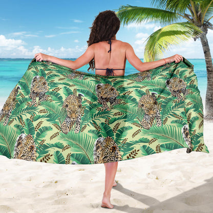 Leopard Pattern Print Design 03 Sarong Pareo Wrap