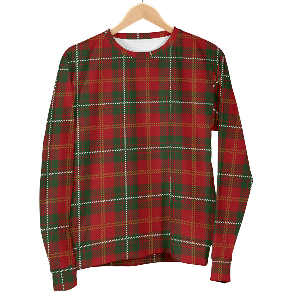 Holiday Tartan Plaid Pattern Men Long Sleeve Sweatshirt