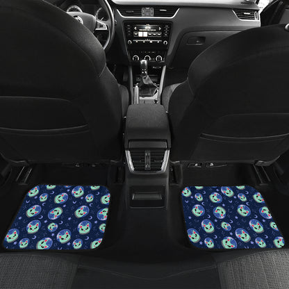 Alien Cat Car Floor Mats Front Back