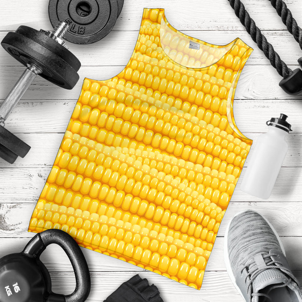 Agricultural Corn cob Pattern Men Tank Top