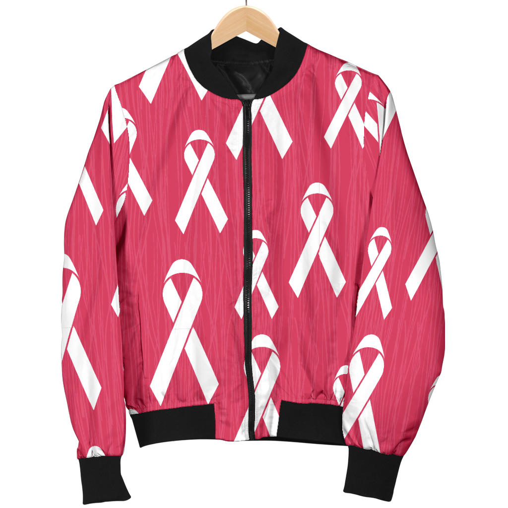 Breast Cancer Awareness Symbol Men Bomber Jacket