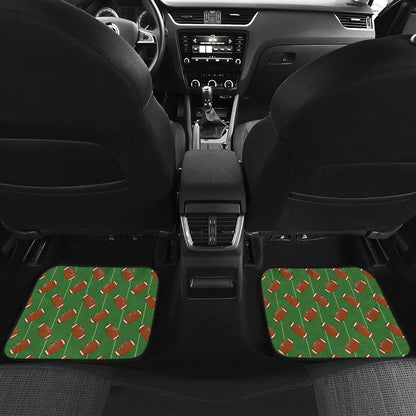 American Football on Field Themed Car Floor Mats Front Back