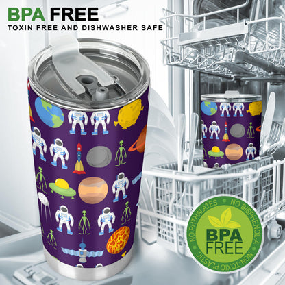 Alien Astronaut Planet Tumbler