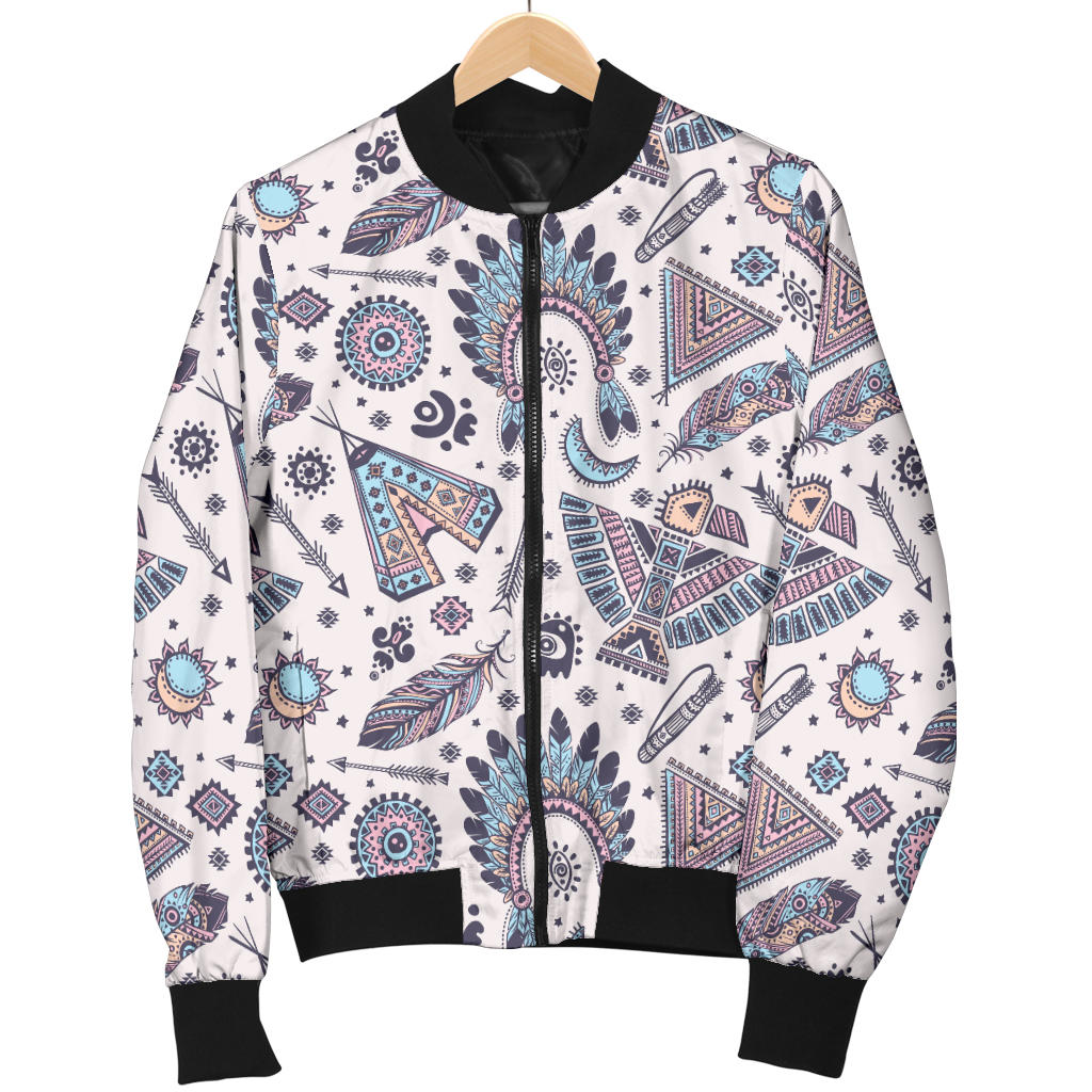 Eagles Native American Indian Symbol Men Bomber Jacket