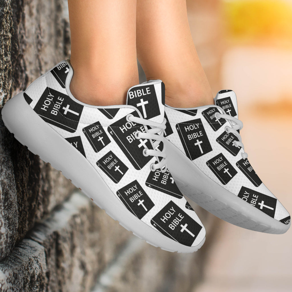 Christian Holy Bible Book Pattern Athletic Shoes
