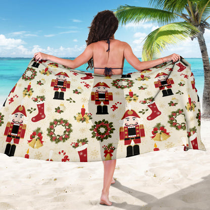 Nutcracker Pattern Print Design A01 Sarong Pareo Wrap