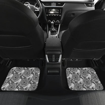 Tribal Turtle Polynesian Themed Print Car Floor Mats Front Back