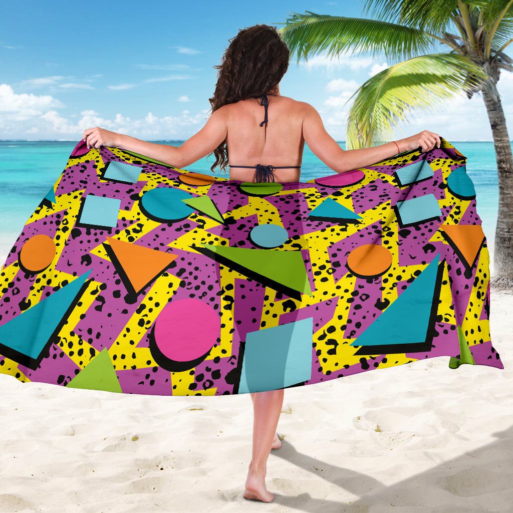 80s Pattern Print Design 1 Sarong Pareo Wrap