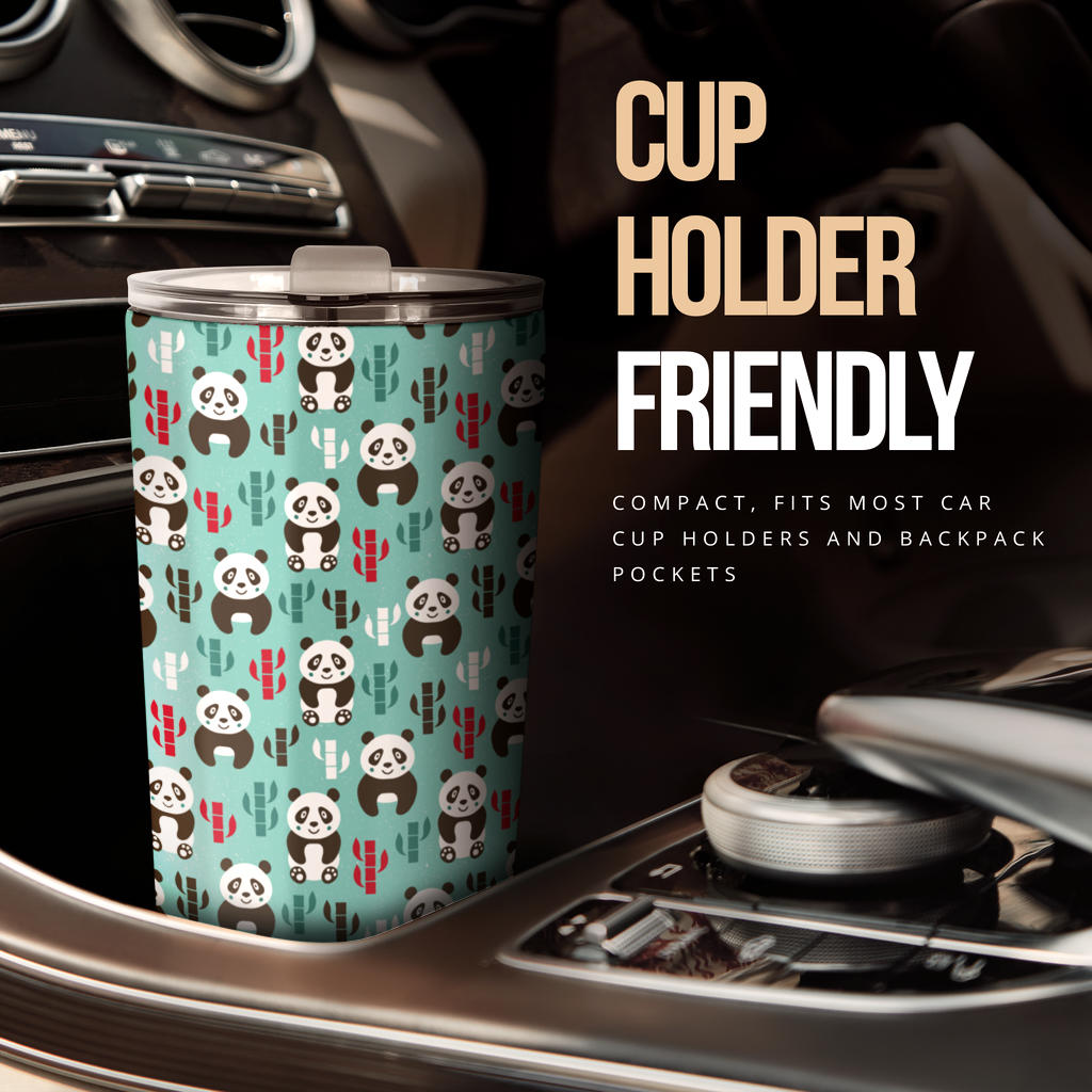 Panda Bear Cute Themed Print Tumbler