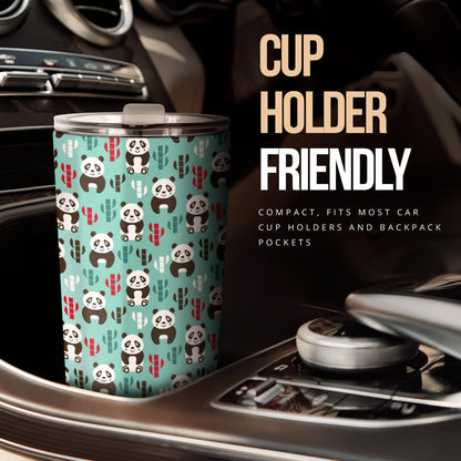 Panda Bear Cute Themed Print Tumbler
