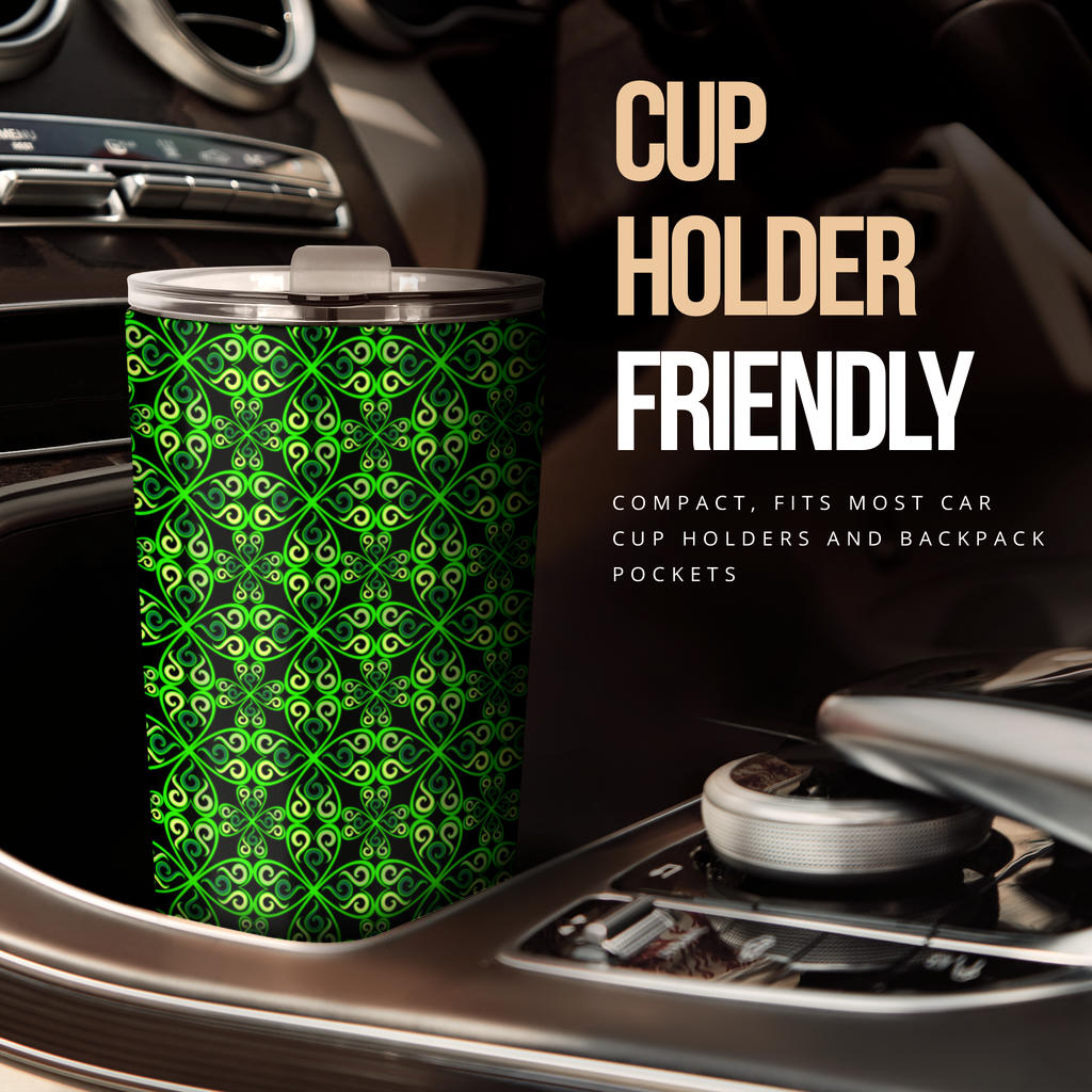 Celtic Green Neon Design Tumbler
