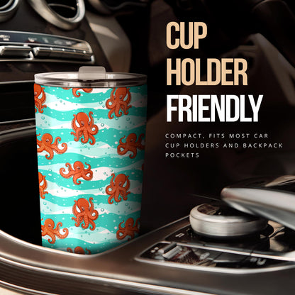 Octopus Cute Design Print Themed Tumbler