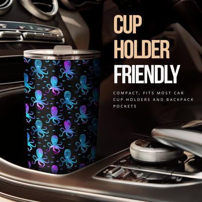 Octopus Blue Design Print Themed Tumbler