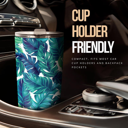 Brightness Tropical Palm Leaves Tumbler