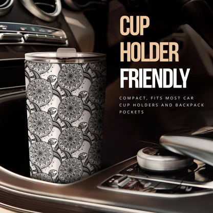 Tribal Turtle Polynesian Themed Print Tumbler