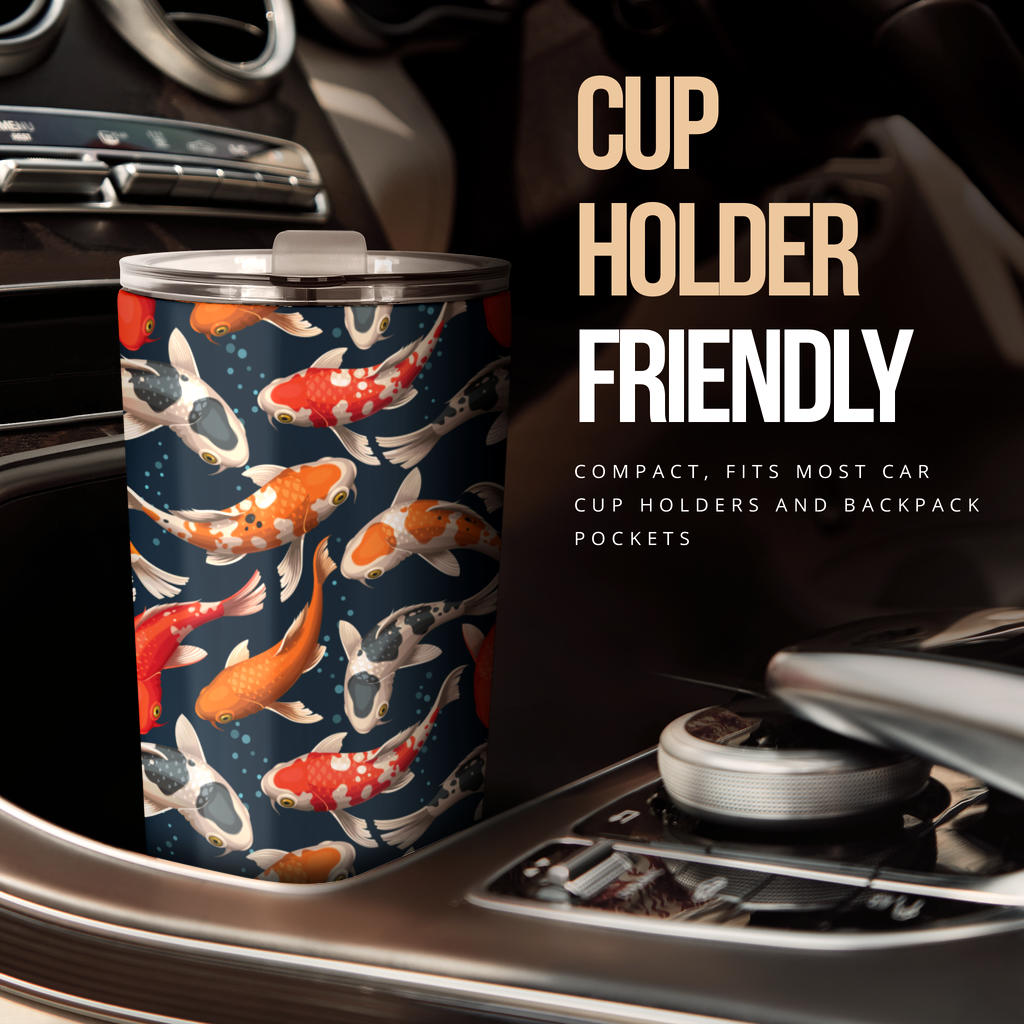 Koi Carp Cute Design Themed Print Tumbler