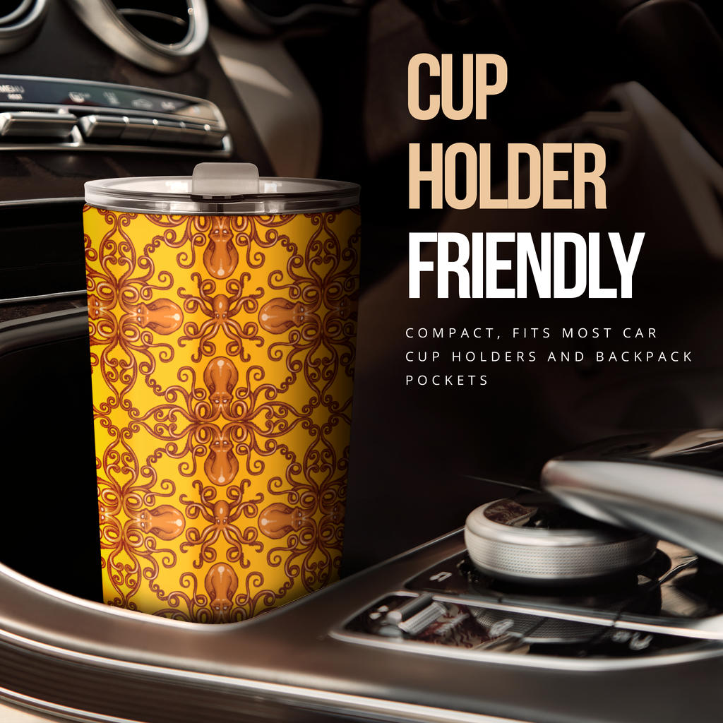 Octopus Background Design Print Tumbler