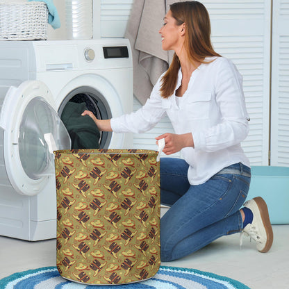 Western Cowboy Themed Laundry Basket