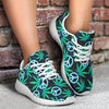 Peace Sign Themed Design Print Athletic Shoes