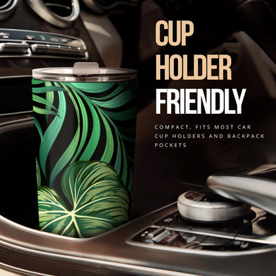 Green Fresh Tropical Palm Leaves Tumbler