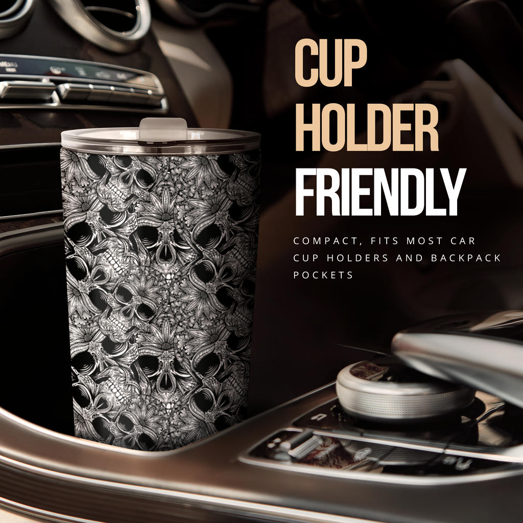 Skull Tattoo Design Print Tumbler