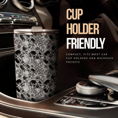 Skull Tattoo Design Print Tumbler