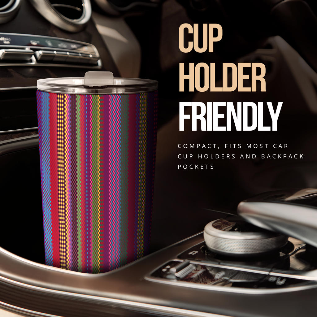 Serape Stripe Print Tumbler