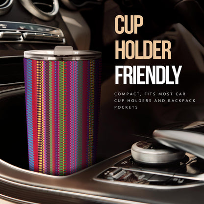 Serape Stripe Print Tumbler