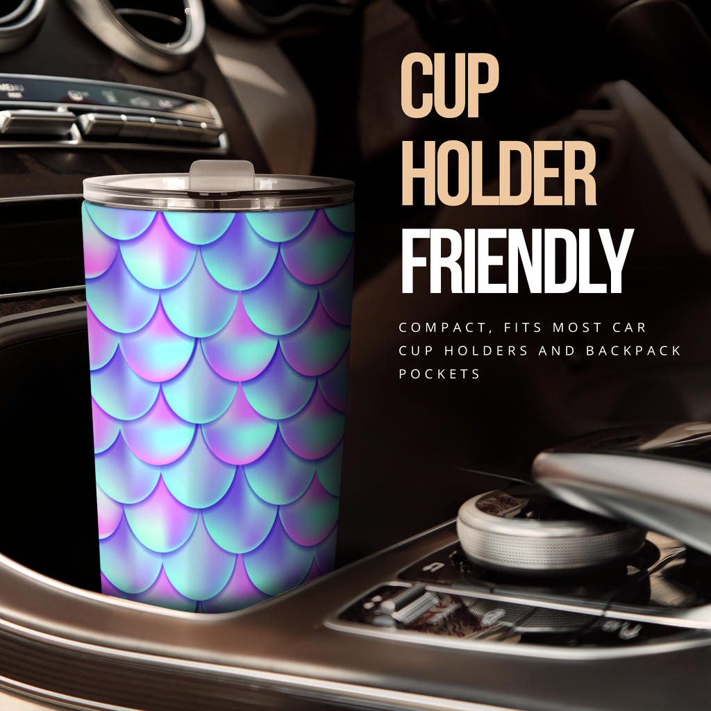 Mermaid Tail Design Print Pattern Tumbler