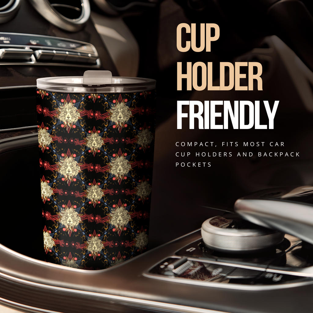 Zodiac Leo Pattern Design Print Tumbler