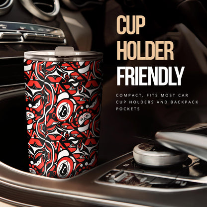 Native North American Themed Print Tumbler