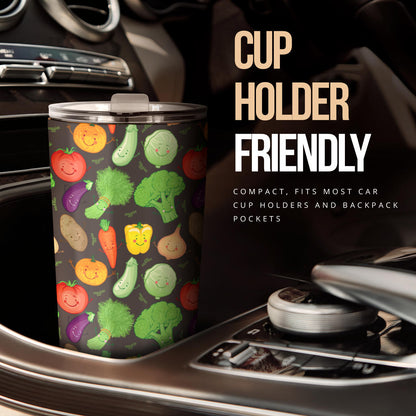 Vegan Funny Themed Design Print Tumbler