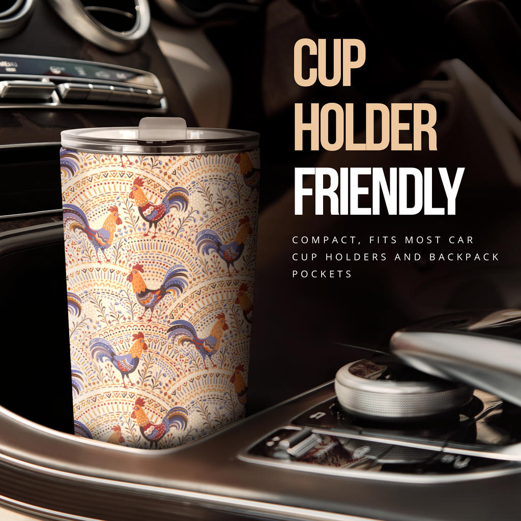Chicken Boho Style Pattern Tumbler