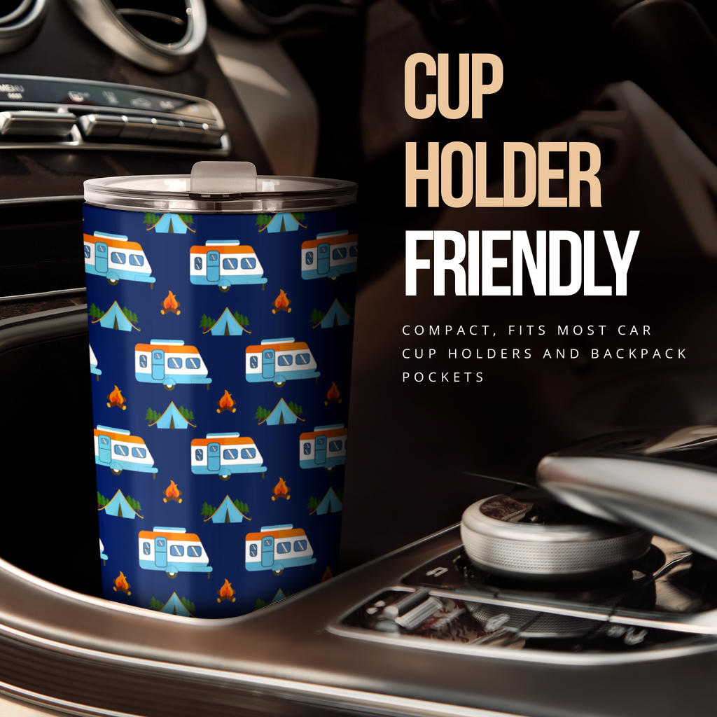 Camper Pattern Camping Themed No 3 Print Tumbler