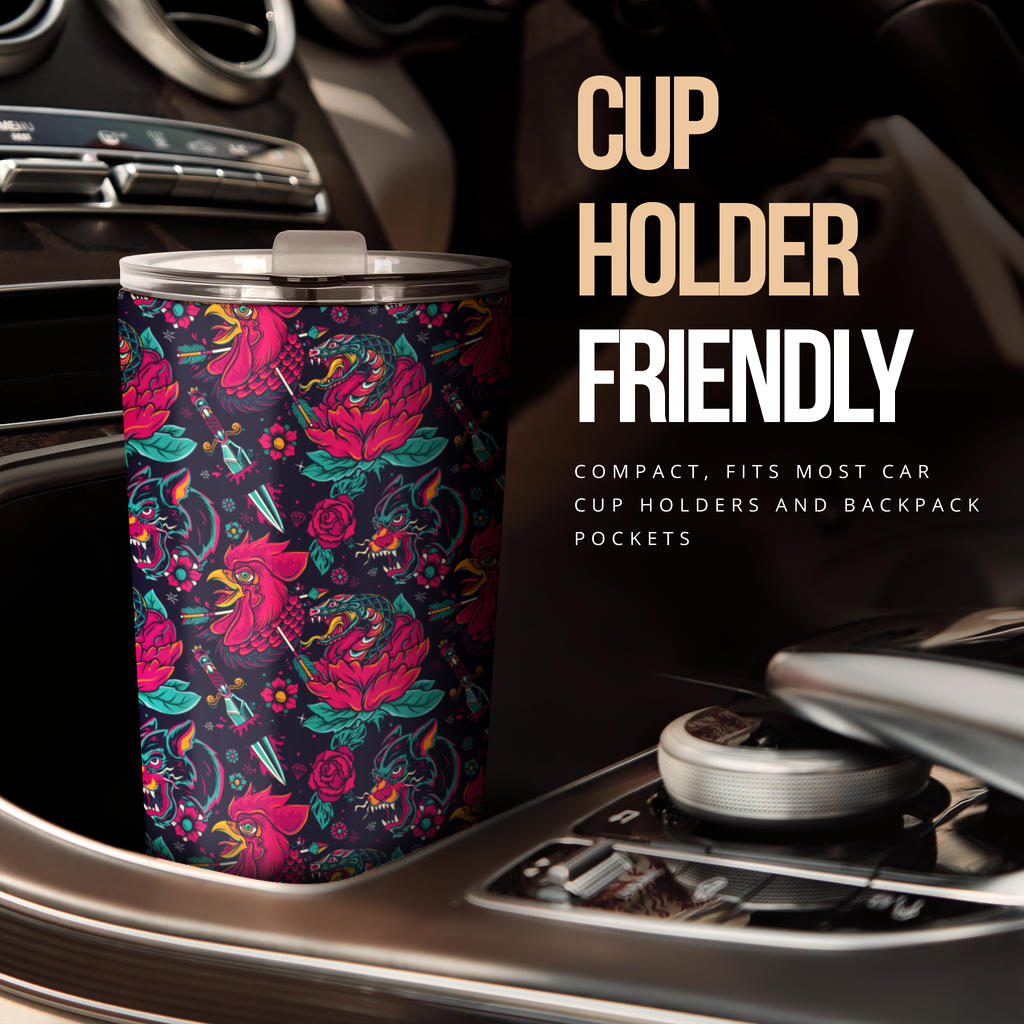 Old School Tattoo Print Tumbler