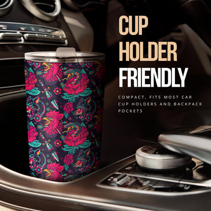 Old School Tattoo Print Tumbler